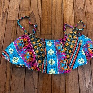 Colorful Patterned Bikini Top